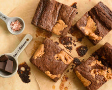 Load image into Gallery viewer, Peanut Butter Brownie – Box of 9